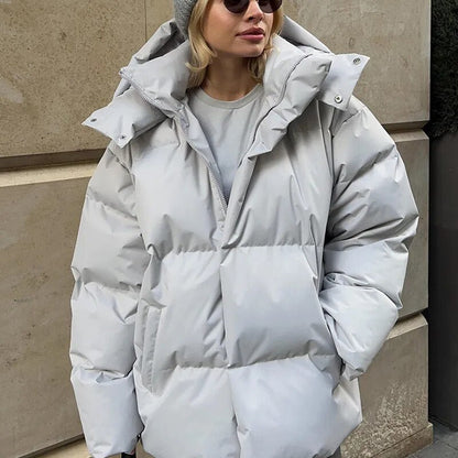 Grande veste à capuche oversize pour femme