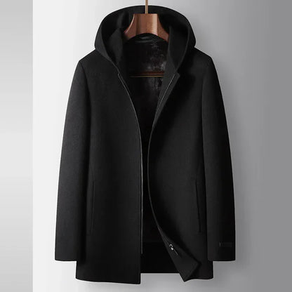 Manteau de luxe pour homme 100 % laine