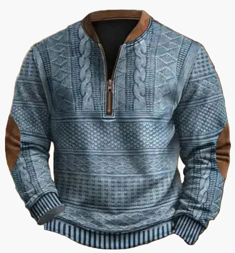 Pull-over pour homme, chaud, moderne, col montant