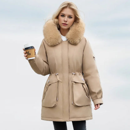 Veste élégante en fausse fourrure style moderne