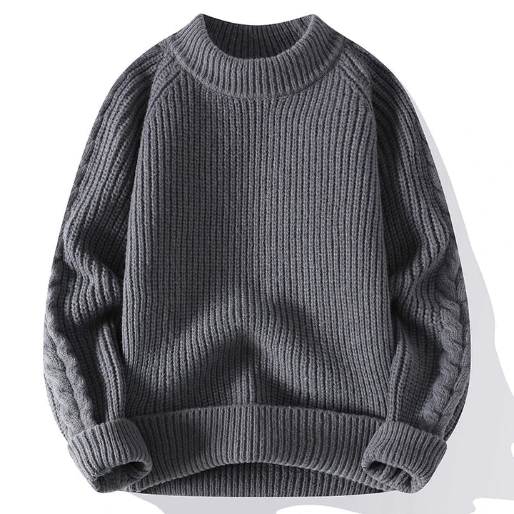 Pull-over homme en grosse maille design classique