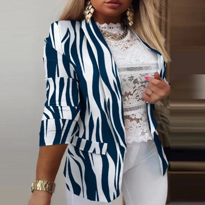 Blazer femme manches longues Tie-Dye Tendance