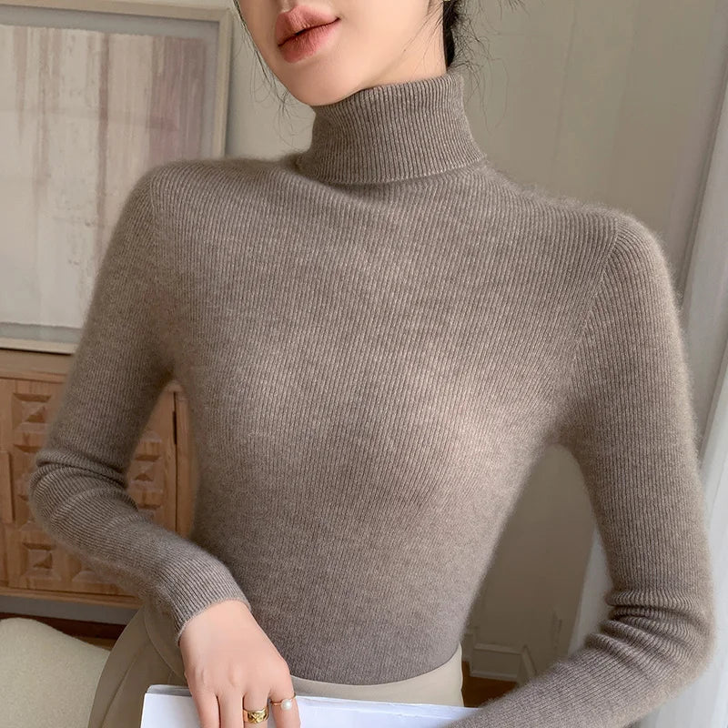 Sous-pulls douillets en laine pour femmes
