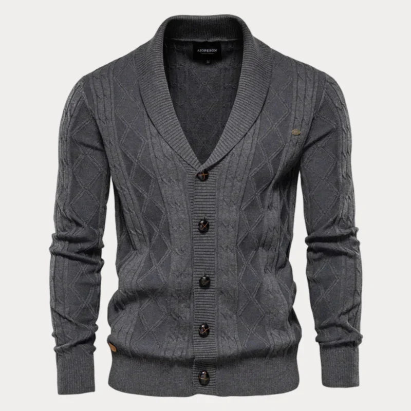 Cardigan homme chaud confortable boutons