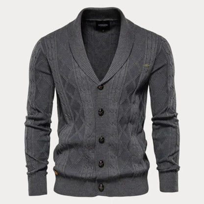 Cardigan homme chaud confortable boutons