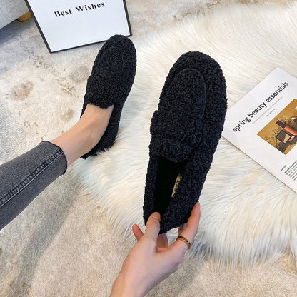 Pantoufles douces en peluche