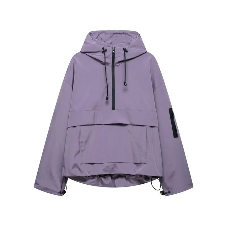 Veste de ski femme élégante à capuche, veste d&