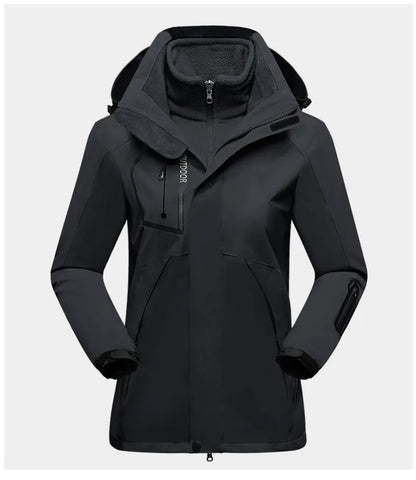 Veste pratique 3-en-1 pour femme Protection extérieur