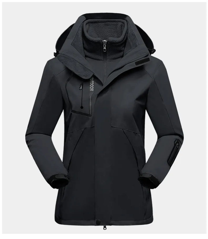 Veste pratique 3-en-1 pour femme Protection extérieur