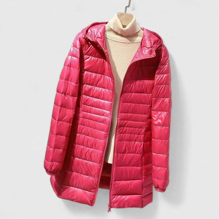 Manteau matelassé femme hiver chaud fermeture éclair