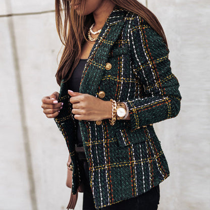 Blazer élégant à double boutonnage