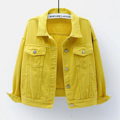 Veste courte pour femme avec boutons et poche poitrine