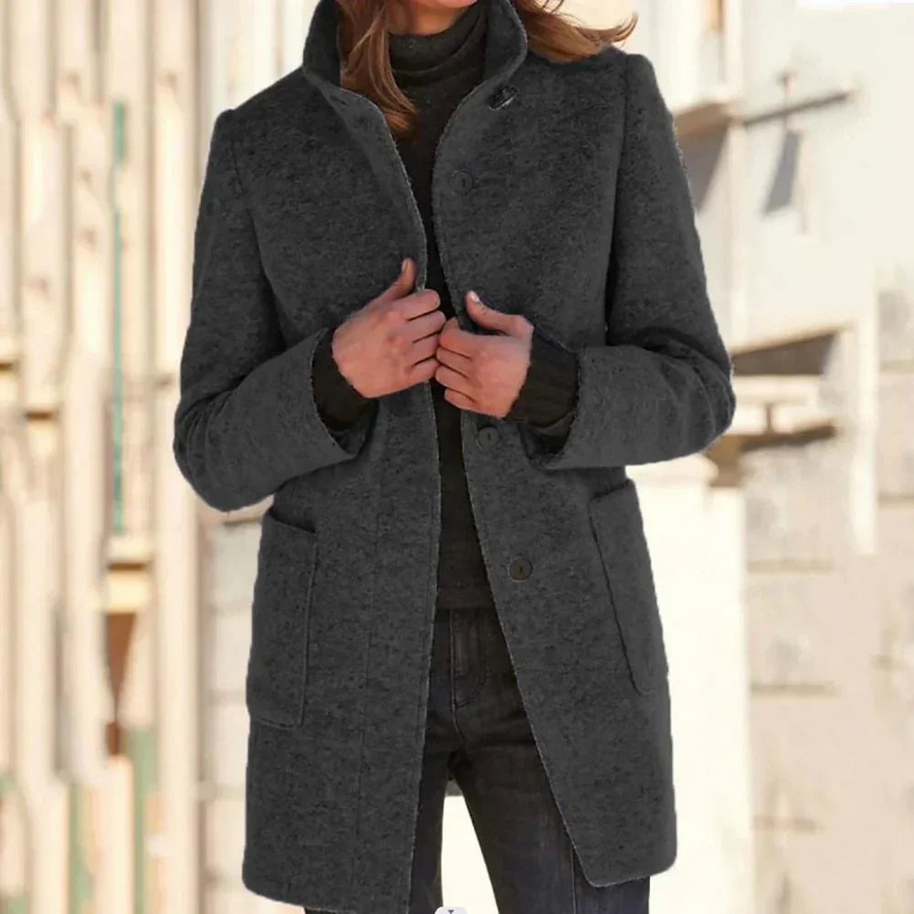 Veste élégante pour femme Long Col montant