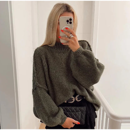 Pull Femme Doux Design Élégant Automne