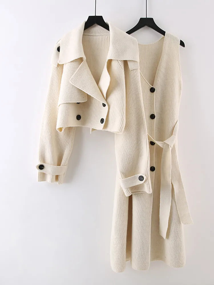 Ensemble élégant 2 pièces veste et robe