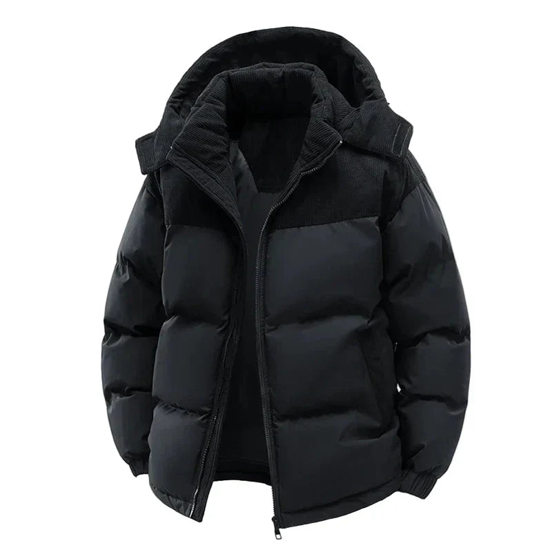 Doudoune matelassée d'hiver pour femme - Veste d'extérieur chaude avec capuche