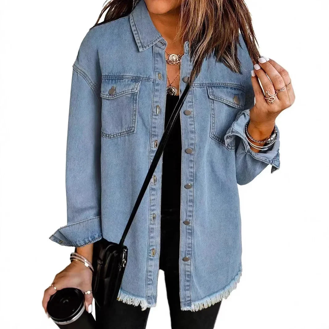 Veste en jean tendance pour femme