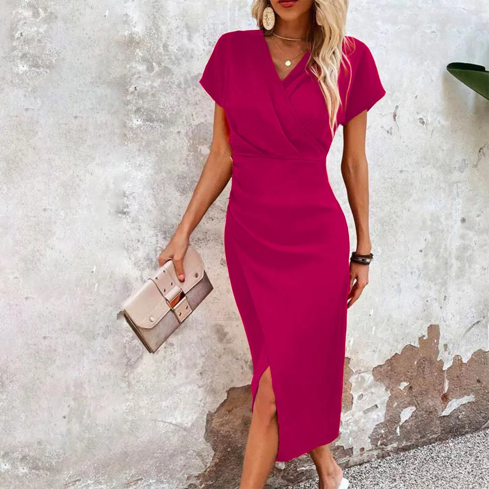 Robe de soirée élégante invitée de mariage femme