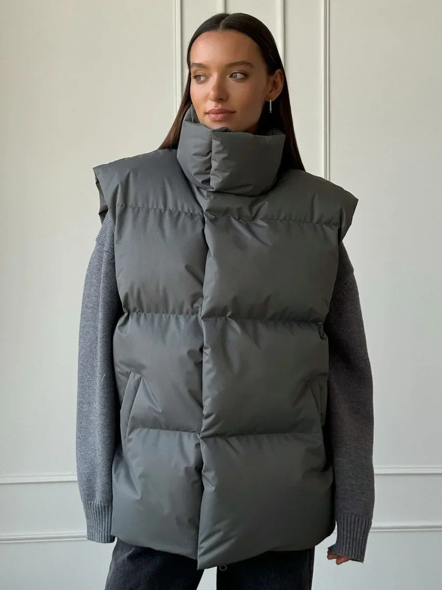 Doudoune sans manches légère et isolante imperméable pour femme