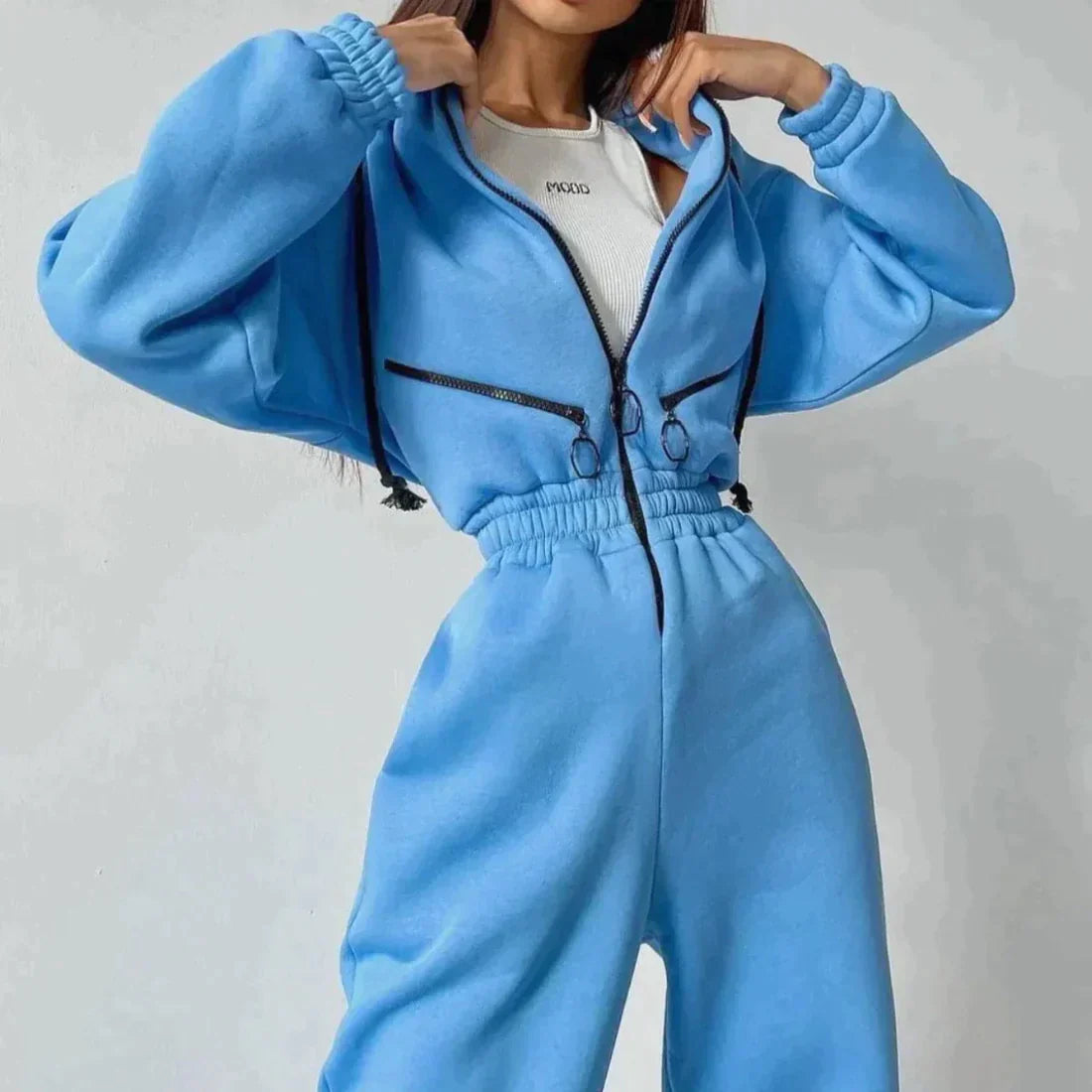 Stylischer Winter-Overall Damen - IdealeKleiden