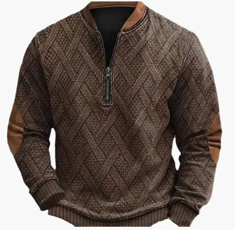 Pull-over pour homme, chaud, moderne, col montant