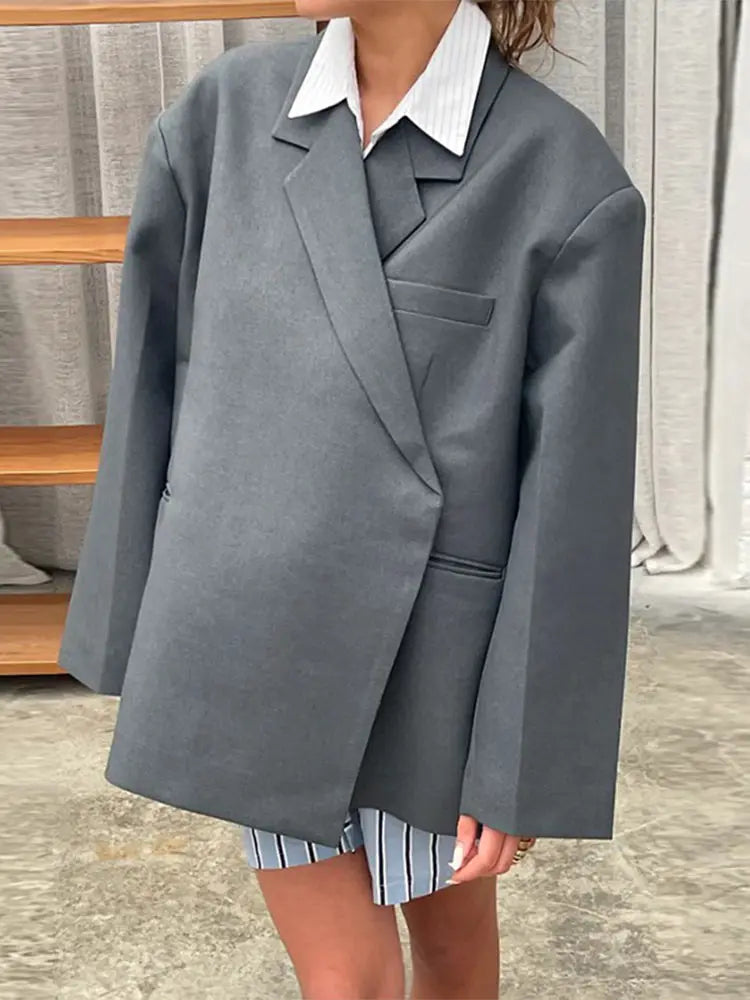 Übergrößer Blazer Modern Stil - IdealeKleiden