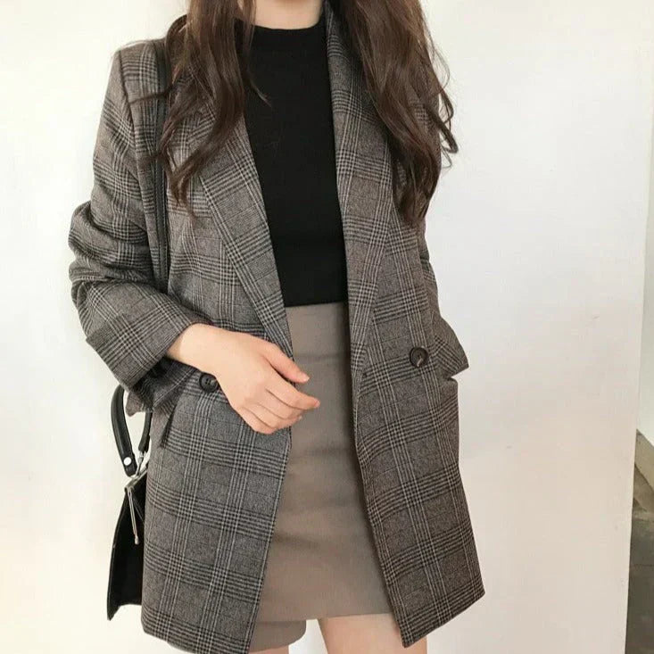Blazers à carreaux tendance