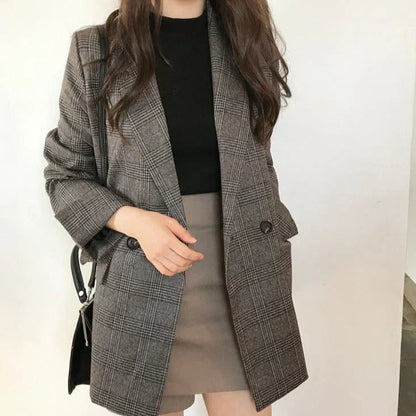 Blazers à carreaux tendance