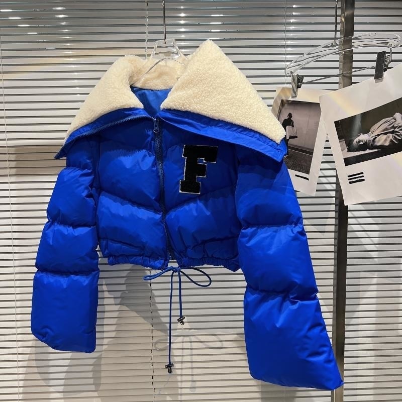 Blouson court style parka rétro pour femme