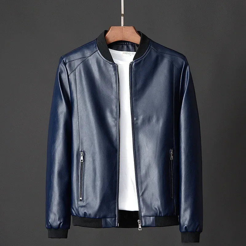 Blouson bombardier en cuir pour femme style tendance