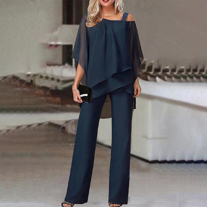 Ensemble deux pièces femme | Tenue élégante avec épaules dénudées