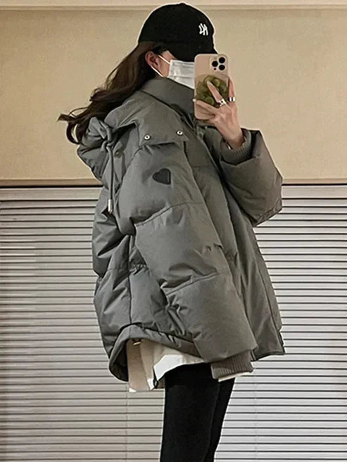 Doudoune femme hiver, capuche, fermeture éclair