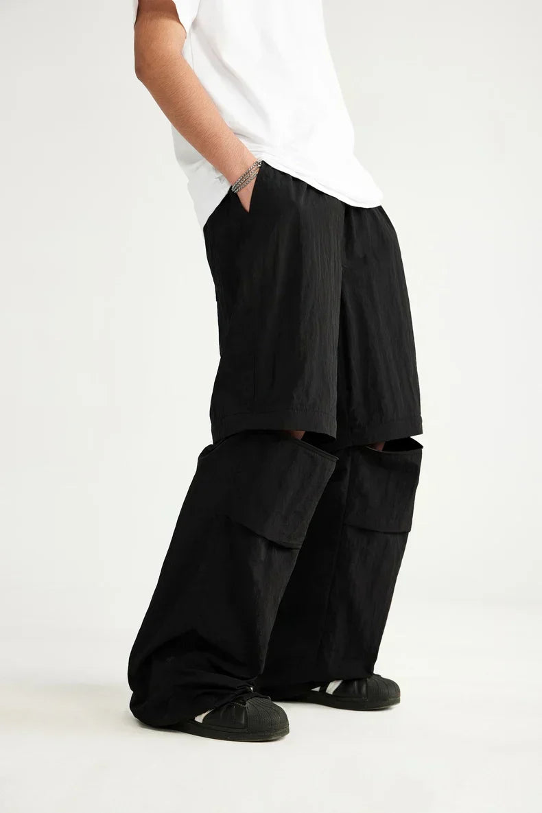 Pantalon imperméable pour homme court en nylon pratique