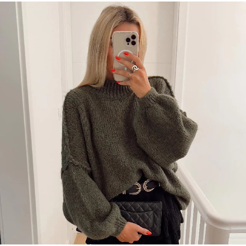 Pull oversize femme doux et confortable