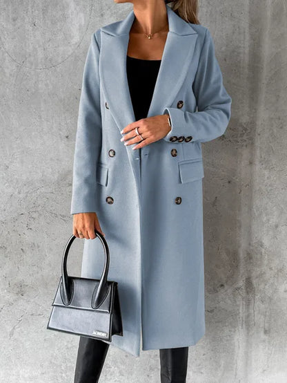 Manteau en laine élégant pour femme Qualité de luxe