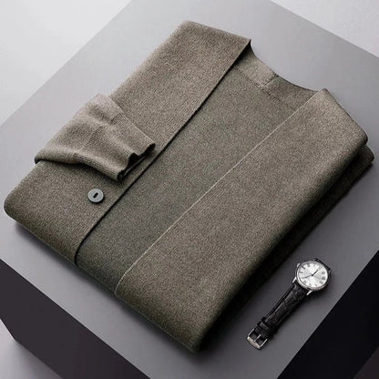 Veste en laine tricotée pour hommes