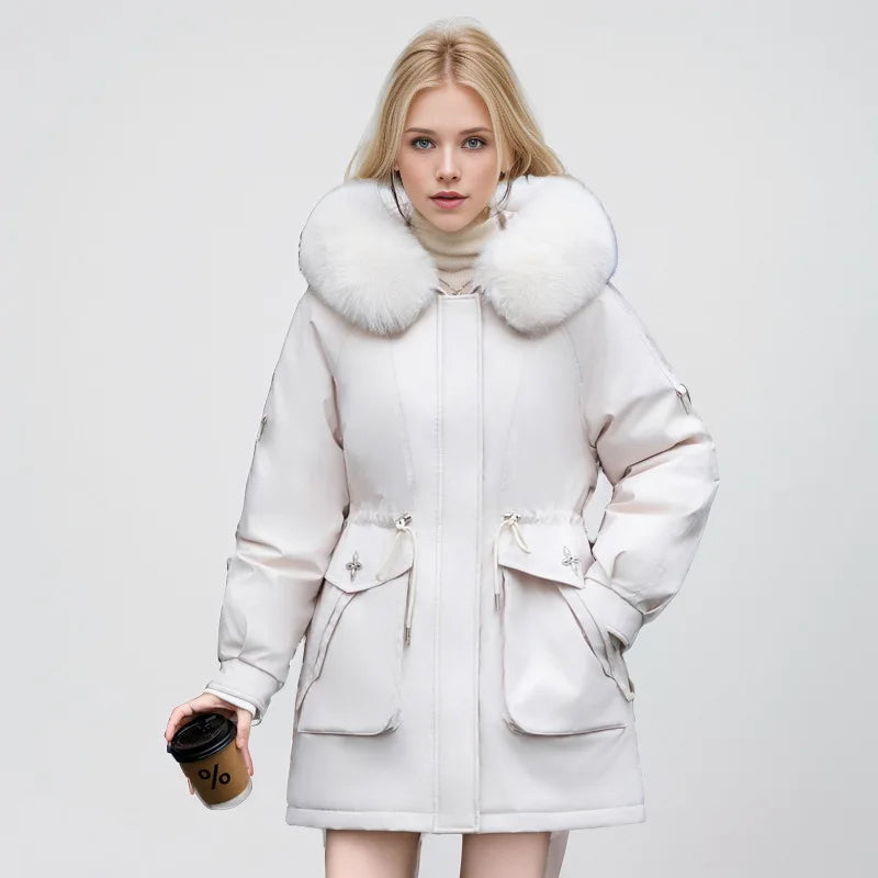 Veste élégante en fausse fourrure style moderne