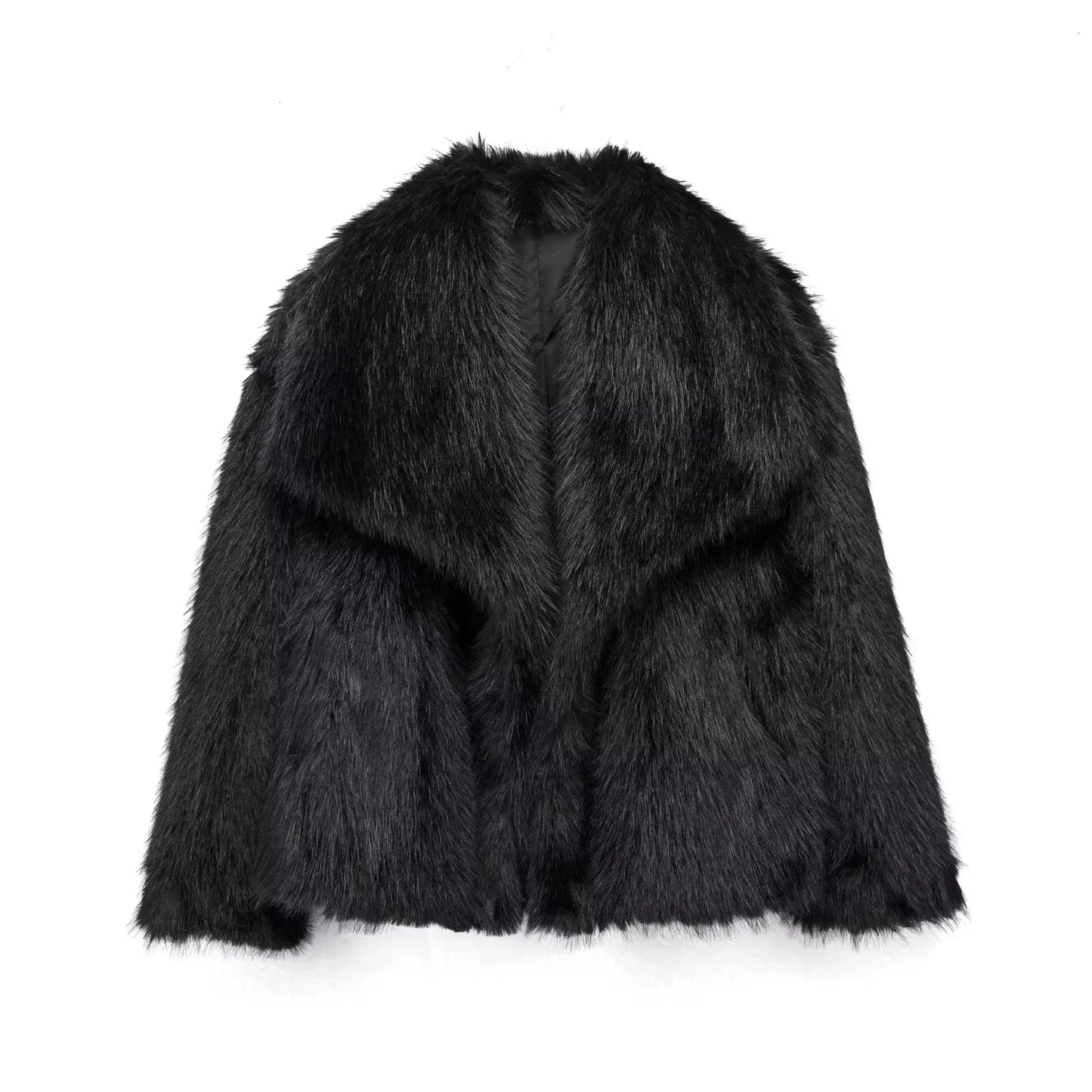 Manteau souple élégant pour femme noir