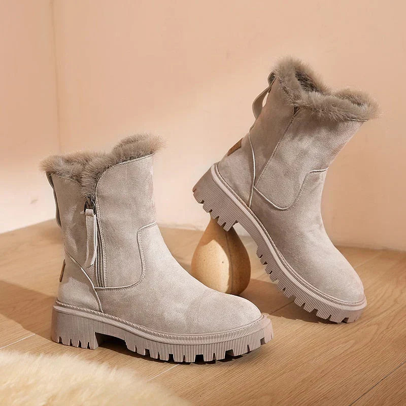 Bottes d'hiver Femme Cheville Chaud