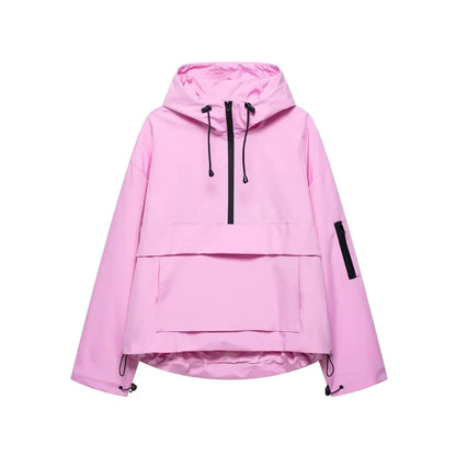 Damen Skijacke Elegante Kapuze Winterjacke - IdealeKleiden