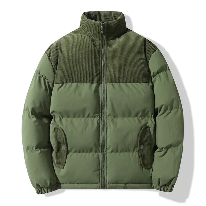Veste unisexe matelassée style velours côtelé