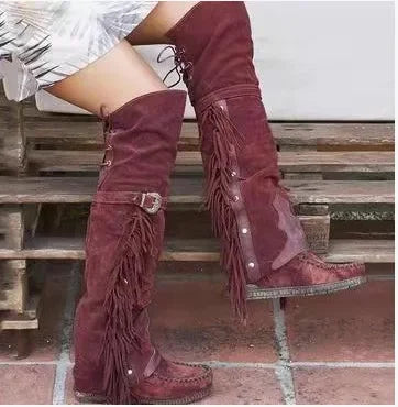 Damen Stiefel Kniehoch Schick - IdealeKleiden