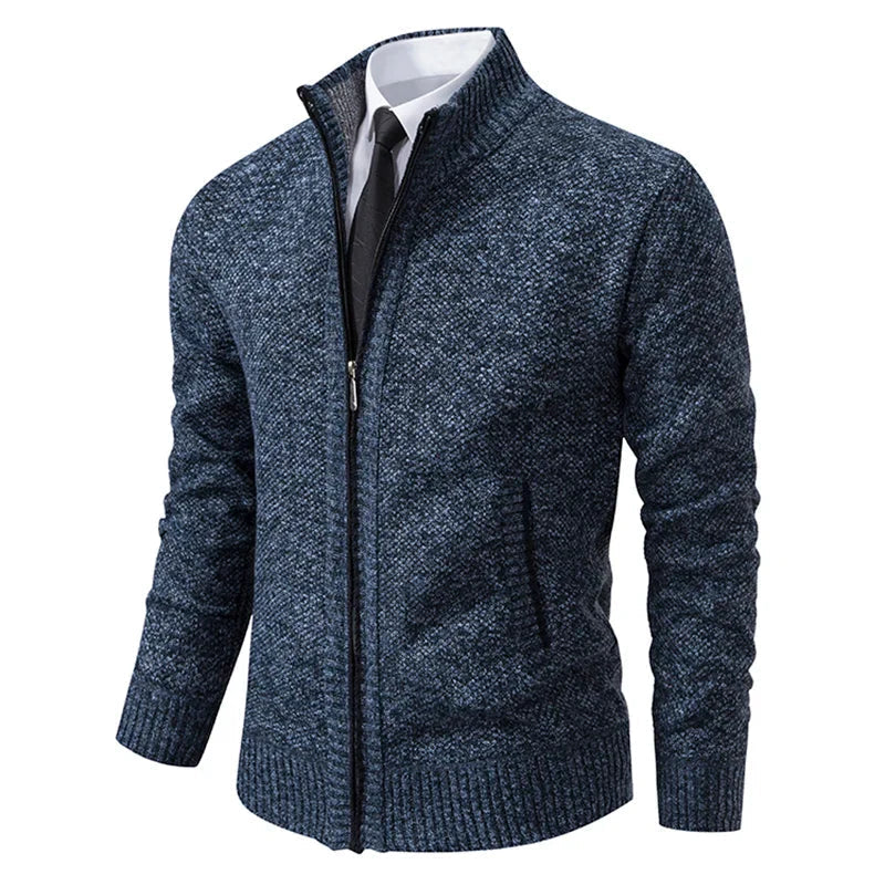 Gilet homme zippé moderne col montant