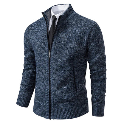 Gilet homme zippé moderne col montant