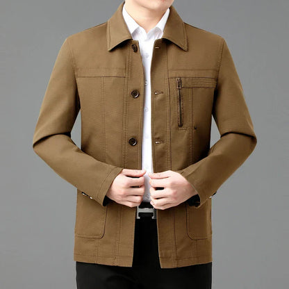 Stylische Baumwolljacke Mit Einzigartigem Futter - IdealeKleiden