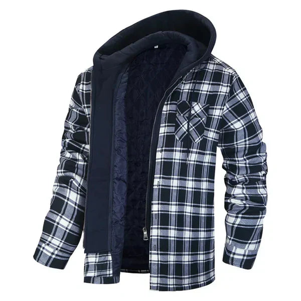 Chemise-veste à carreaux souple style décontracté