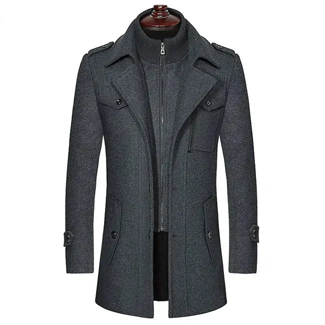 Trench-coat homme Col ouvert Élégant