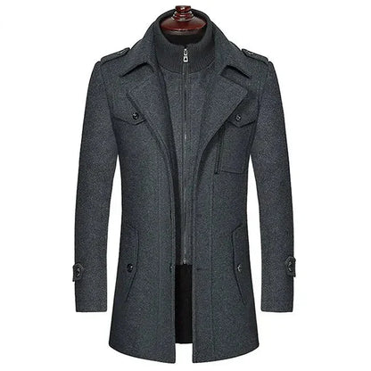 Trench-coat homme Col ouvert Élégant