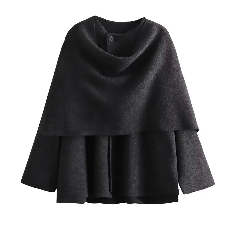 Parka d'hiver asymétrique et stylé