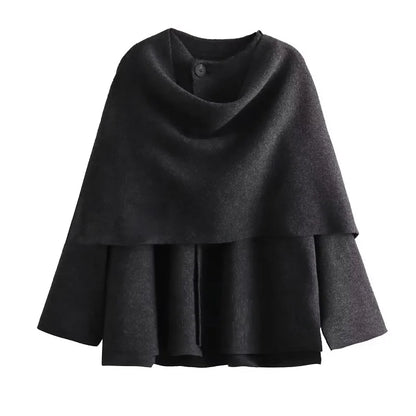 Parka d'hiver asymétrique et stylé